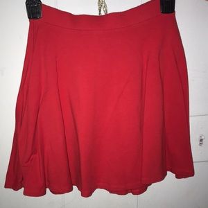 Red Skater Skirt